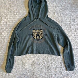 Parks Project Green Yosemite Black Bears Crop Hoodie